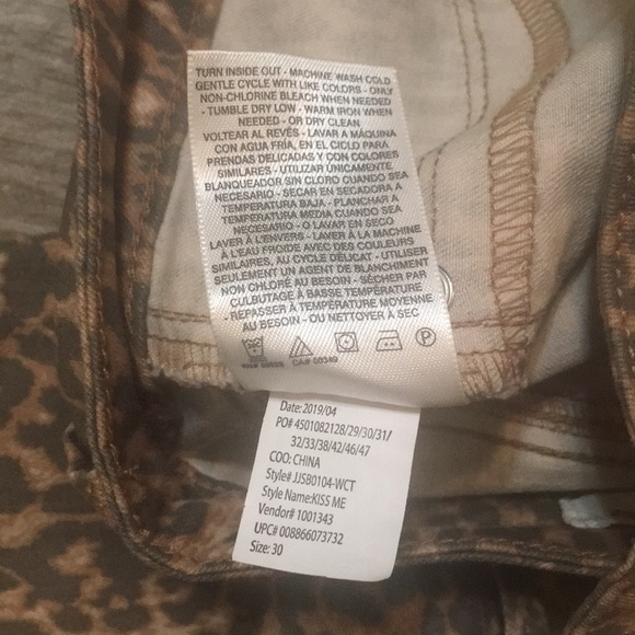 Jessica Simpson leopard print kiss me super skinny - Picture 5 of 10